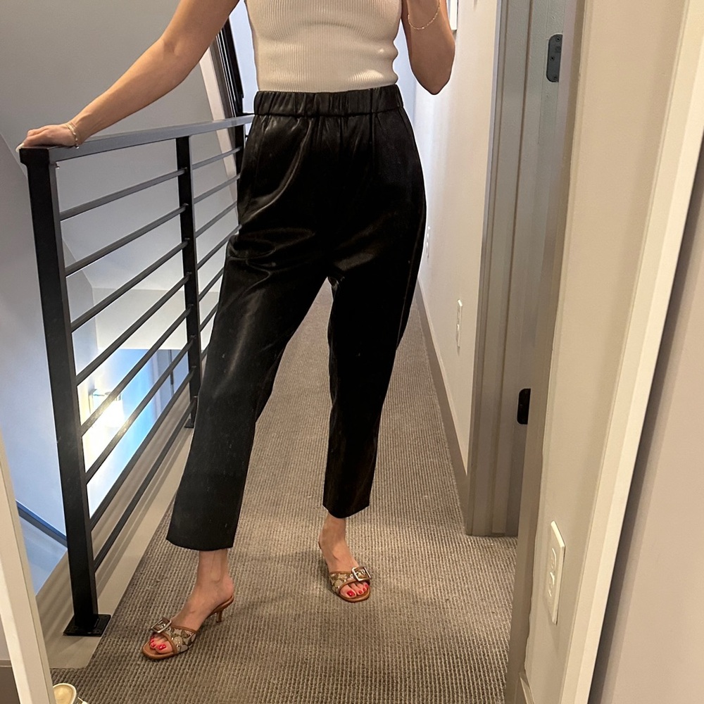 Zara Faux Leather Pants